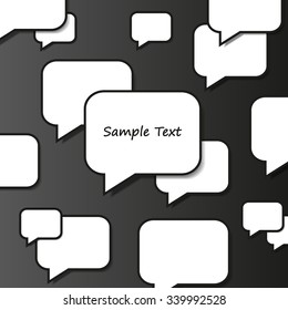 Abstract Background with Speech Bubbles