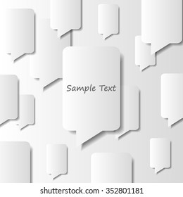 Abstract Background with Speech Bubbles