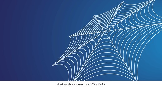 Abstract background of spider net with white and blue color. EPS 10