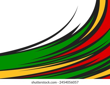 Abstract background with spike lines pattern and with some copy space area and with Rastafari color theme