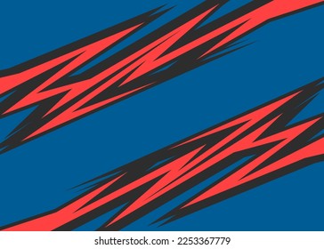Abstract background with spike and sharp arrow pattern. Simple racing decal