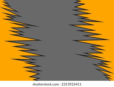 Fondo abstracto con patrón de línea de zigzag de pico y con un área de espacio de copia