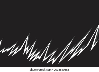 Abstract background with spikes and jagged zigzag line pattern and some copy space are