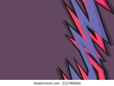 Fondo abstracto con picos y patrón de línea de zigzag amordazado y algo de área de espacio de copia
