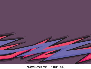 Fondo abstracto con picos y patrón de línea de zigzag amordazado y algo de área de espacio de copia