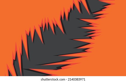 Abstrakter Hintergrund mit Stacheln und gezacktem Zickzacklinienmuster und etwas Kopienraum