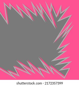 Abstract background with spikes and jagged zigzag pattern and some copy space area