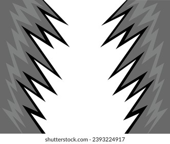Arrière-plan abstrait avec pics et zone d'espace pour la copie du motif zigzag déchiqueté	
