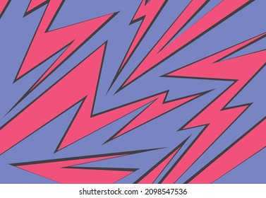 Abstract background with spikes and zigzag line pattern 