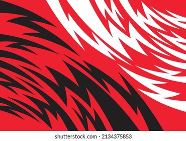Abstrakter Hintergrund mit Stacheln und Zickzacklinienmuster 