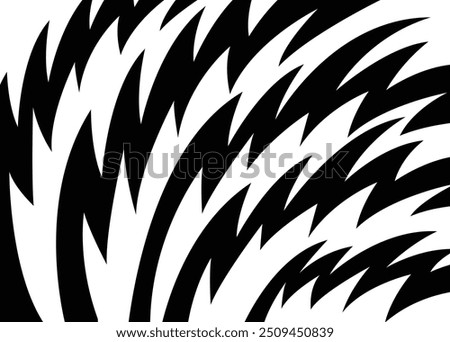 Abstract background with spikes and zigzag line pattern