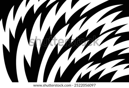 Abstract background with spikes and zigzag line pattern