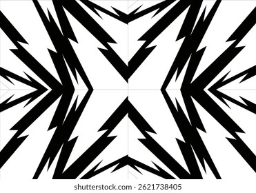 Fundo abstrato com picos e padrão de ziguezague