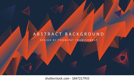 abstract background 
spiky geometry Orange blue 
future