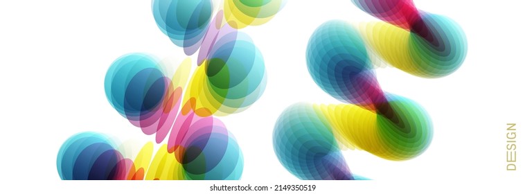 Abstract background. Spiral. 3d vector illustration. Design for banner, flyer, poster, cover or brochure.