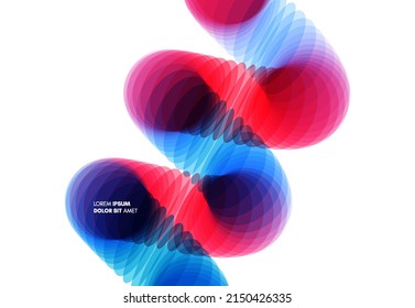 Abstract background. Spiral. 3d vector illustration. Design for banner, flyer, poster, cover or brochure.