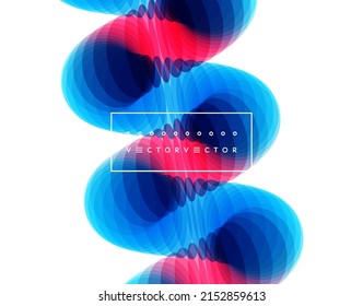 Abstract background. Spiral. 3d vector illustration. Design for banner, flyer, poster, cover or brochure.