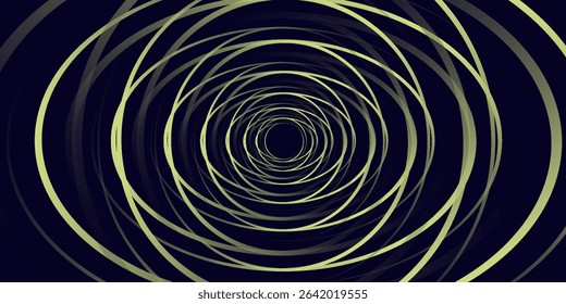 Abstract background with spiral circle lines, technology futuristic template. Vector illustration.