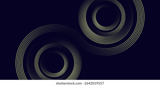 Abstract background with spiral circle lines, technology futuristic template. Vector illustration.