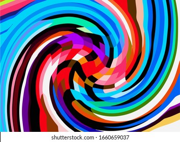 Abstract background, spiral colorful, for your design. 