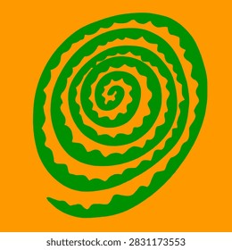 Abstract background with spiral curly line pattern