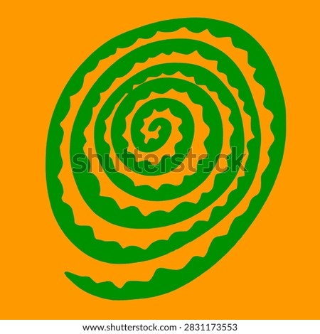 Abstract background with spiral curly line pattern