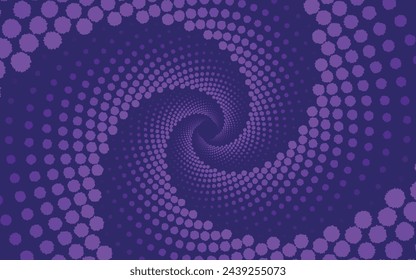 Fondo abstracto con puntos en espiral
