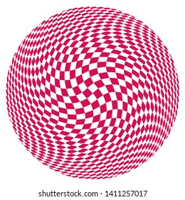 Abstract background. Spiral ornament from rectangles. Vector illustration