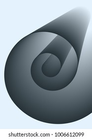 Abstract Background. Spiral Roll. Paper Roll. Coil Paper Created Using Blend Tool. Spiral Roll for Presentation, Wallpaper, Illustration, Web Design, Cover, Brochure, Banner. Abstract Illustration.