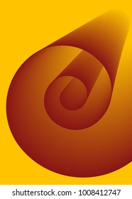 Abstract Background. Spiral Roll. Paper Roll. Coil Paper Created Using Blend Tool. Spiral Roll for Presentation, Wallpaper, Illustration, Web Design, Cover, Brochure, Banner. Abstract Illustration.