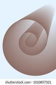 Abstract Background. Spiral Roll. Paper Roll. Coil Paper Created Using Blend Tool. Spiral Roll for Presentation, Wallpaper, Illustration, Web Design, Cover, Brochure, Banner. Abstract Illustration.