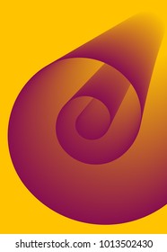 Abstract Background. Spiral Roll. Paper Roll. Coil Paper Created Using Blend Tool. Spiral Roll for Presentation, Wallpaper, Illustration, Web Design, Cover, Brochure, Banner. Abstract Illustration.