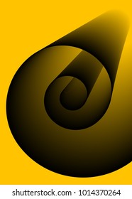 Abstract Background. Spiral Roll. Paper Roll. Coil Paper Created Using Blend Tool. Spiral Roll for Presentation, Wallpaper, Illustration, Web Design, Cover, Brochure, Banner. Abstract Illustration.