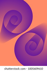 Abstract Background. Spiral Roll. Swirl Rolls. Coil Paper Created Using Blend Tool. Swirl Roll for Presentation, Wallpaper, Illustration, Web Design, Cover, Brochure, Banner. Abstract Illustration.
