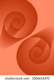Abstract Background. Spiral Roll. Swirl Rolls. Coil Paper Created Using Blend Tool. Swirl Roll for Presentation, Wallpaper, Illustration, Web Design, Cover, Brochure, Banner. Abstract Illustration.