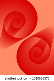 Abstract Background. Spiral Roll. Swirl Rolls. Coil Paper Created Using Blend Tool. Swirl Roll for Presentation, Wallpaper, Illustration, Web Design, Cover, Brochure, Banner. Abstract Illustration.