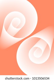 Abstract Background. Spiral Roll. Swirl Rolls. Coil Paper Created Using Blend Tool. Swirl Roll for Presentation, Wallpaper, Illustration, Web Design, Cover, Brochure, Banner. Abstract Illustration.