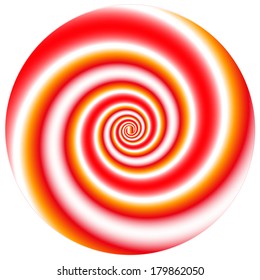 Abstract background with spirals circle on the white phone