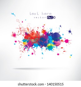 Abstract background with splash