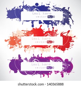 Abstract background with splash