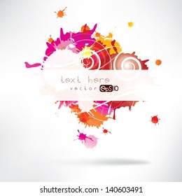 Abstract background with splash