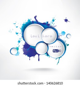 Abstract background with splash