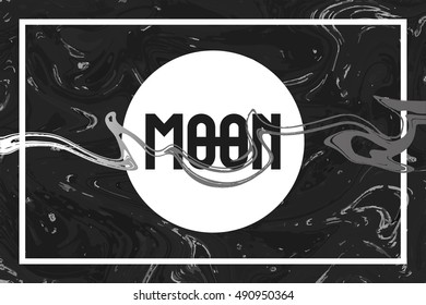 Abstract background with splash and circle
