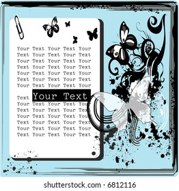 abstract background with splash effect and frame for text