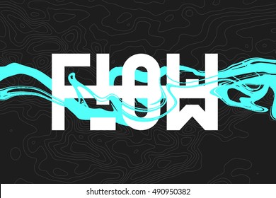 Abstract background with splash and text