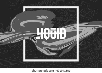 Abstract background with splash and text,