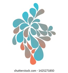 abstract background splashes, color gradations