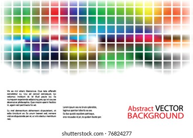 abstract background with splashes of color and squares