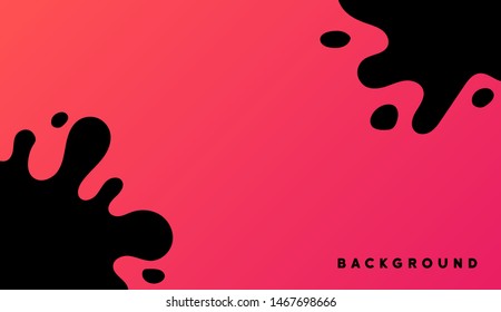 Abstract background with splashes in minimalistic flat style. Bright vector illustration for sport.