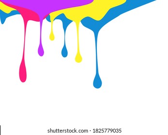abstract background splashing paint. Paint colorful dripping background